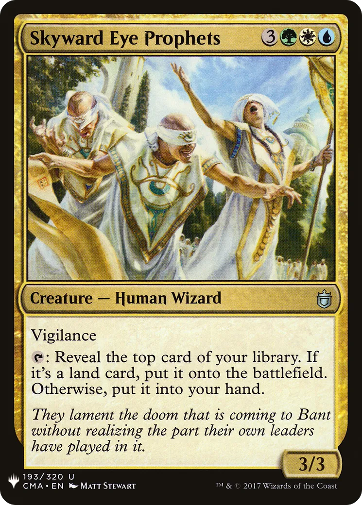 Prophètes de l'Œil tourné vers le Ciel — The List — Magic: The Gathering