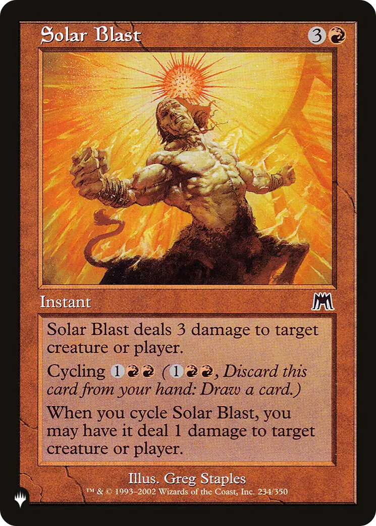 Solar Blast — The List — Magic: The Gathering