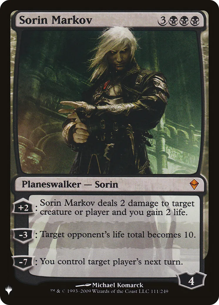 Sorin Markov — The List — Magic: The Gathering