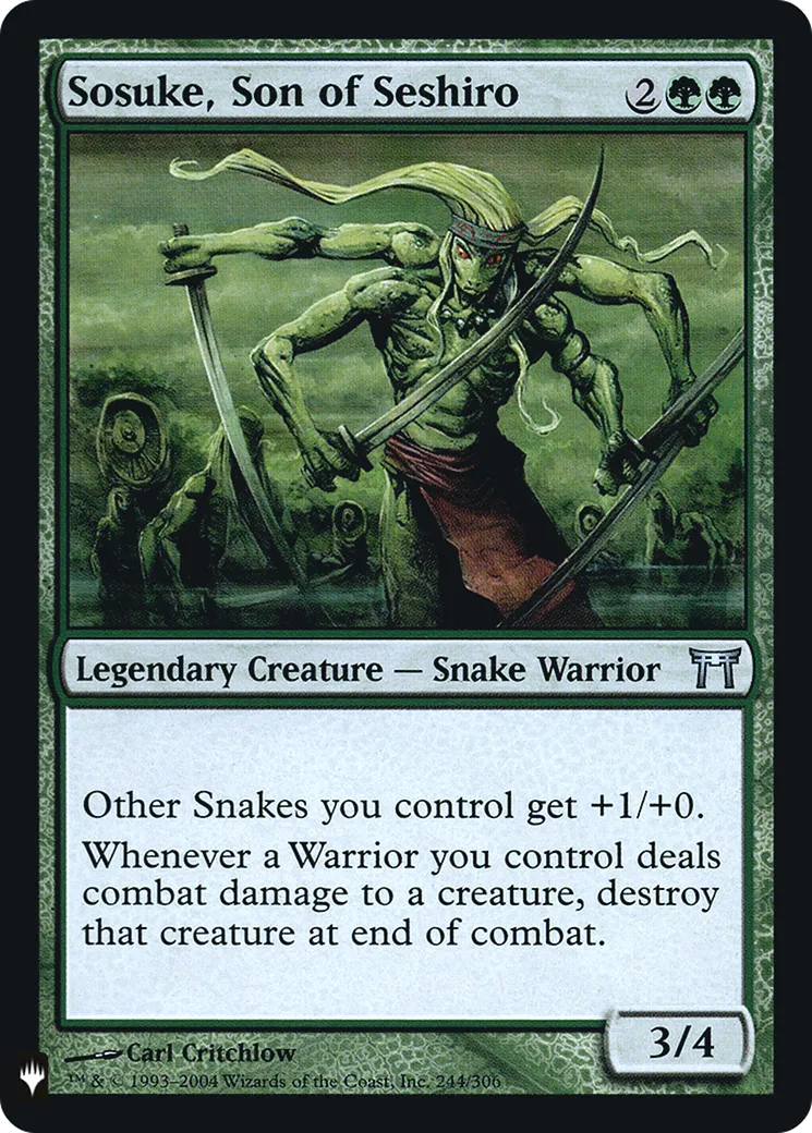 Sosuke, fils de Seshiro — The List — Magic: The Gathering