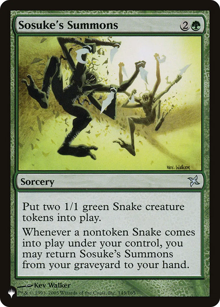 Recrutement de Sosuke — The List — Magic: The Gathering