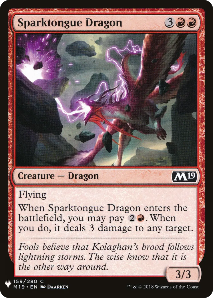 Sparktongue Dragon — The List — Magic: The Gathering
