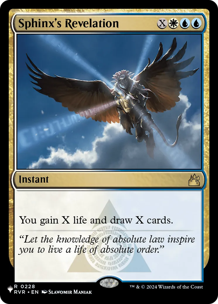 Sphinx's Revelation — The List — Magic: The Gathering