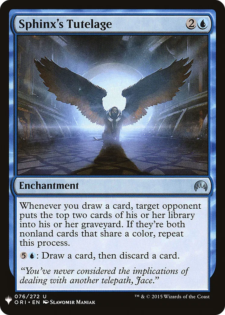Sphinx's Tutelage — The List — Magic: The Gathering