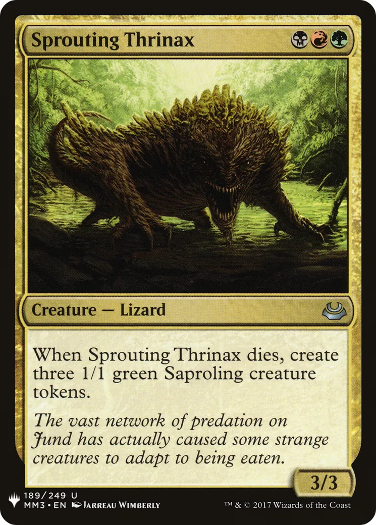 Thrinax bourgeonnant — The List — Magic: The Gathering