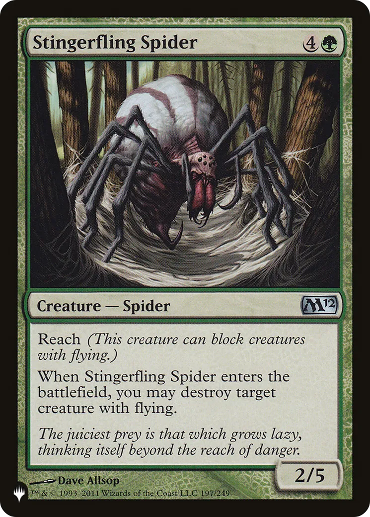 Stingerfling Spider — The List — Magic: The Gathering