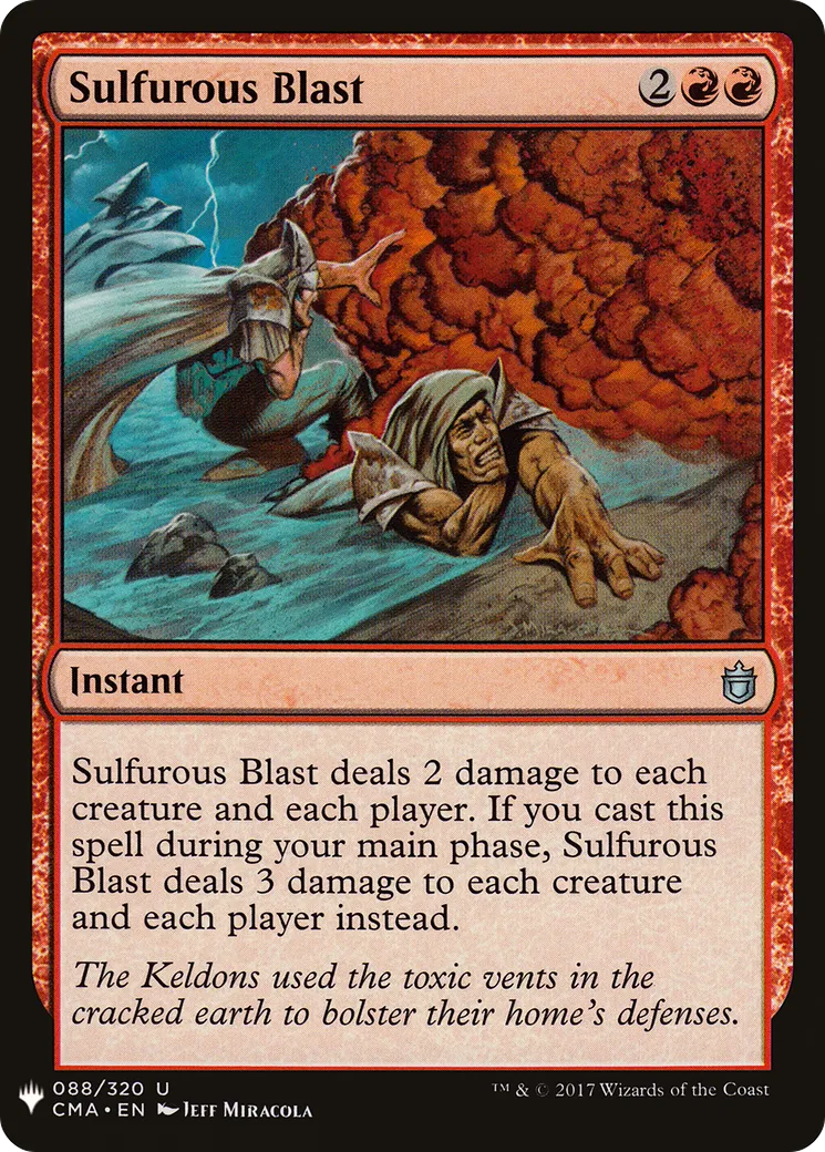 Salve sulfureuse — The List — Magic: The Gathering