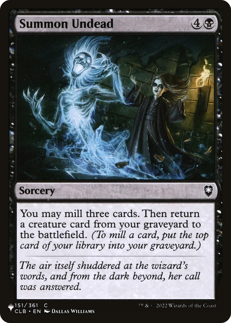 Convocation de mort-vivant — The List — Magic: The Gathering