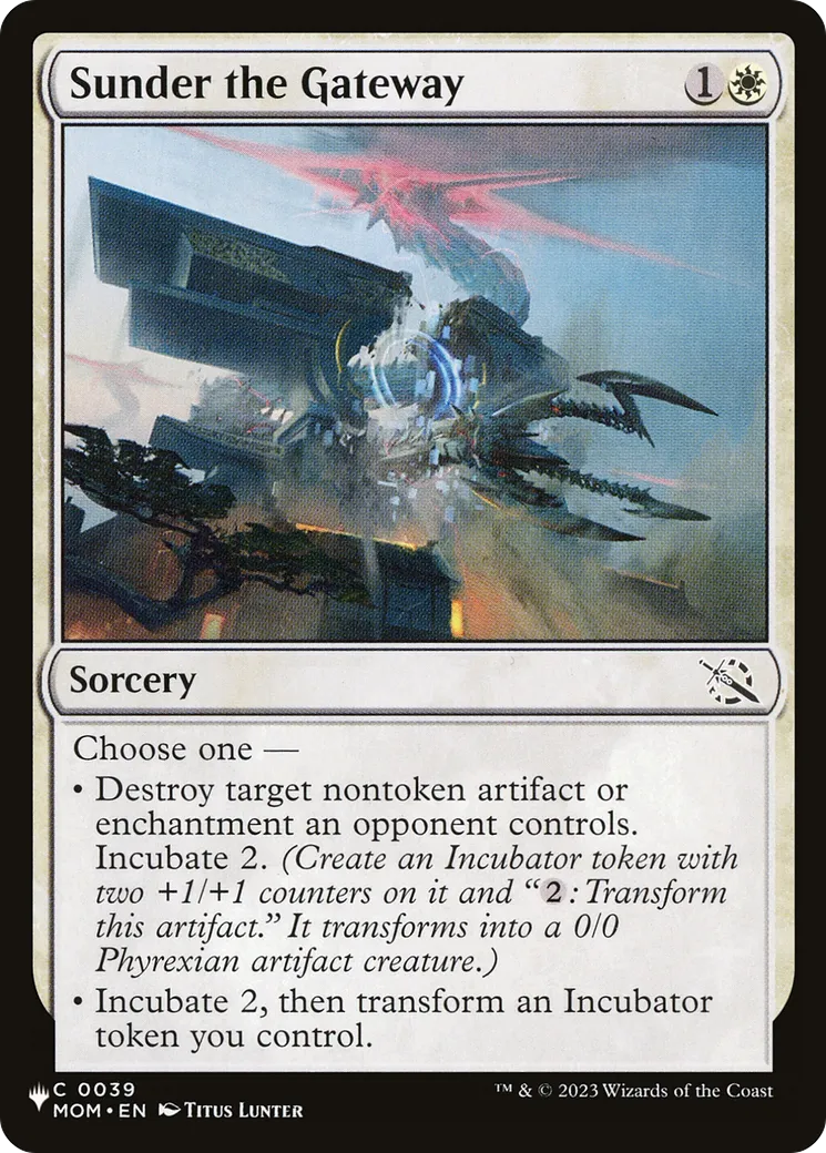 Sunder the Gateway — The List — Magic: The Gathering