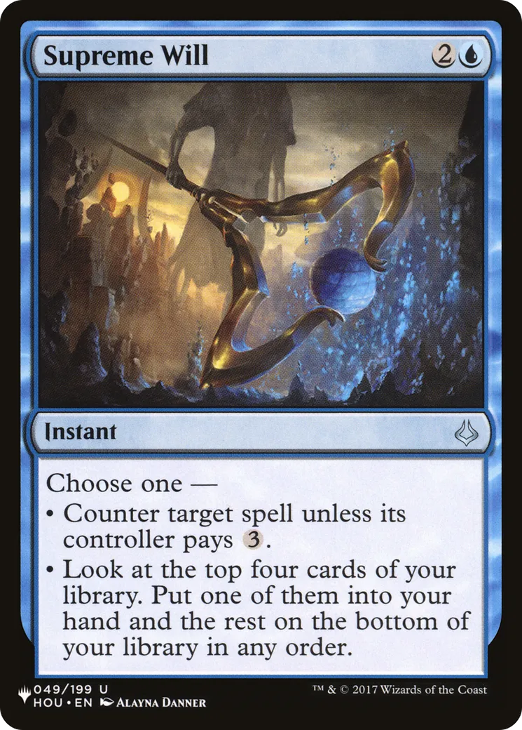Supreme Will from The List - Magic: The Gathering
