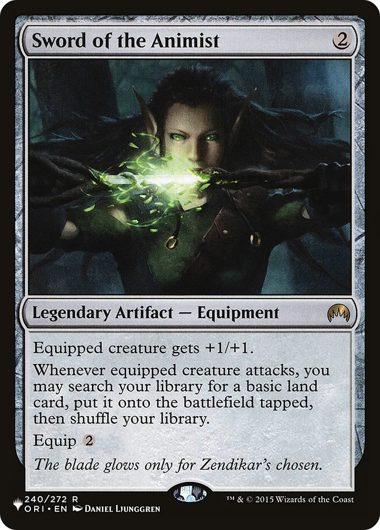 Épée de l'animiste — The List — Magic: The Gathering