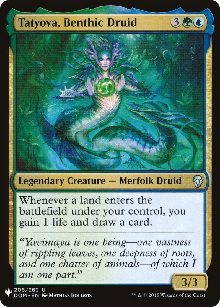 Tatyova, Benthic Druid — The List — Magic: The Gathering