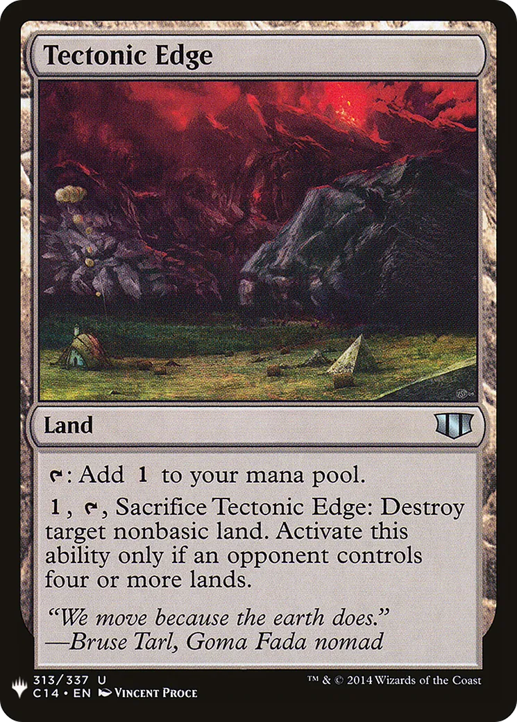 Frontière tectonique — The List — Magic: The Gathering