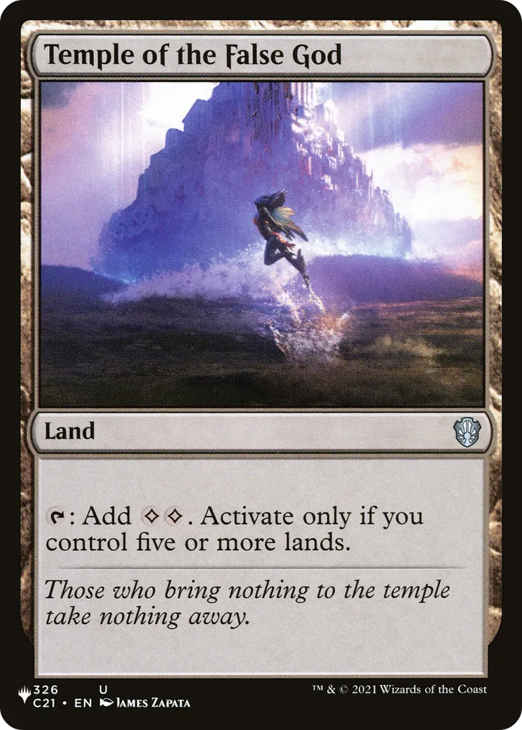 Temple de la fausse divinité — The List — Magic: The Gathering