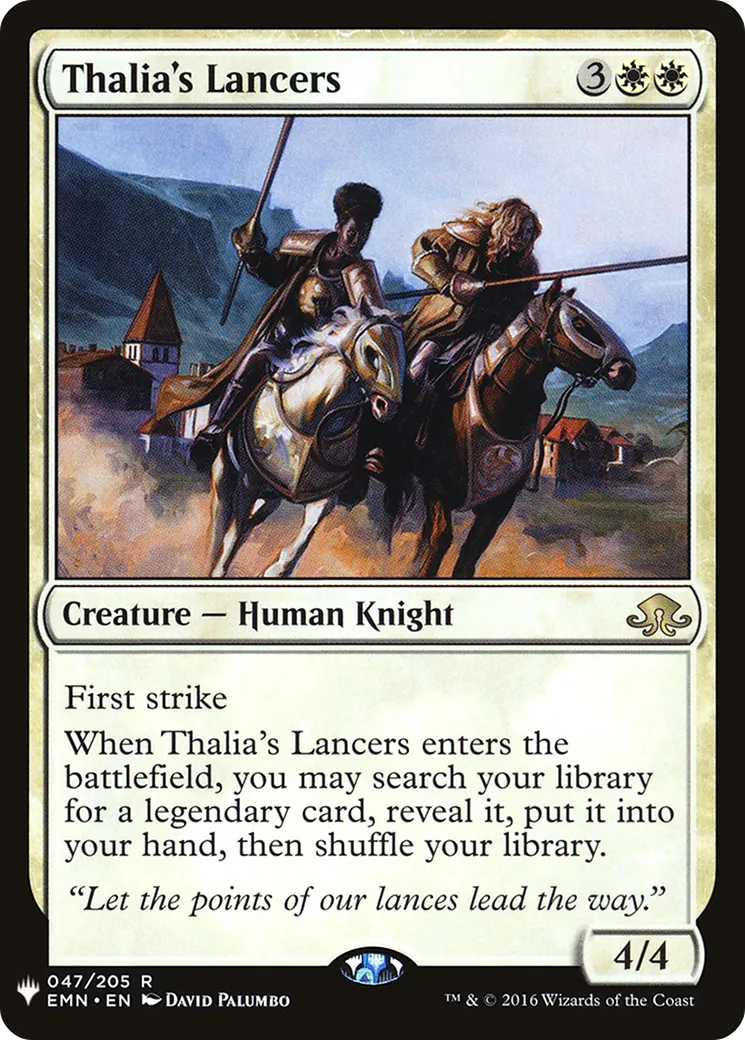 Thalia's Lancers — The List — Magic: The Gathering