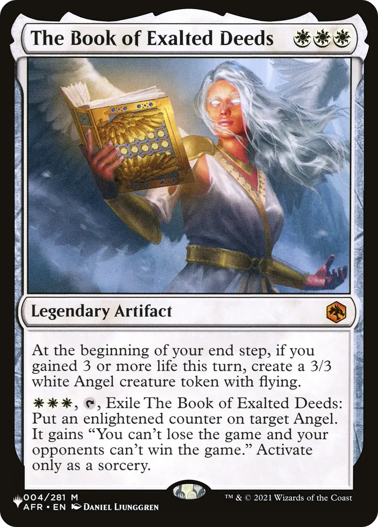 Le livre d'exaltation suprême — The List — Magic: The Gathering