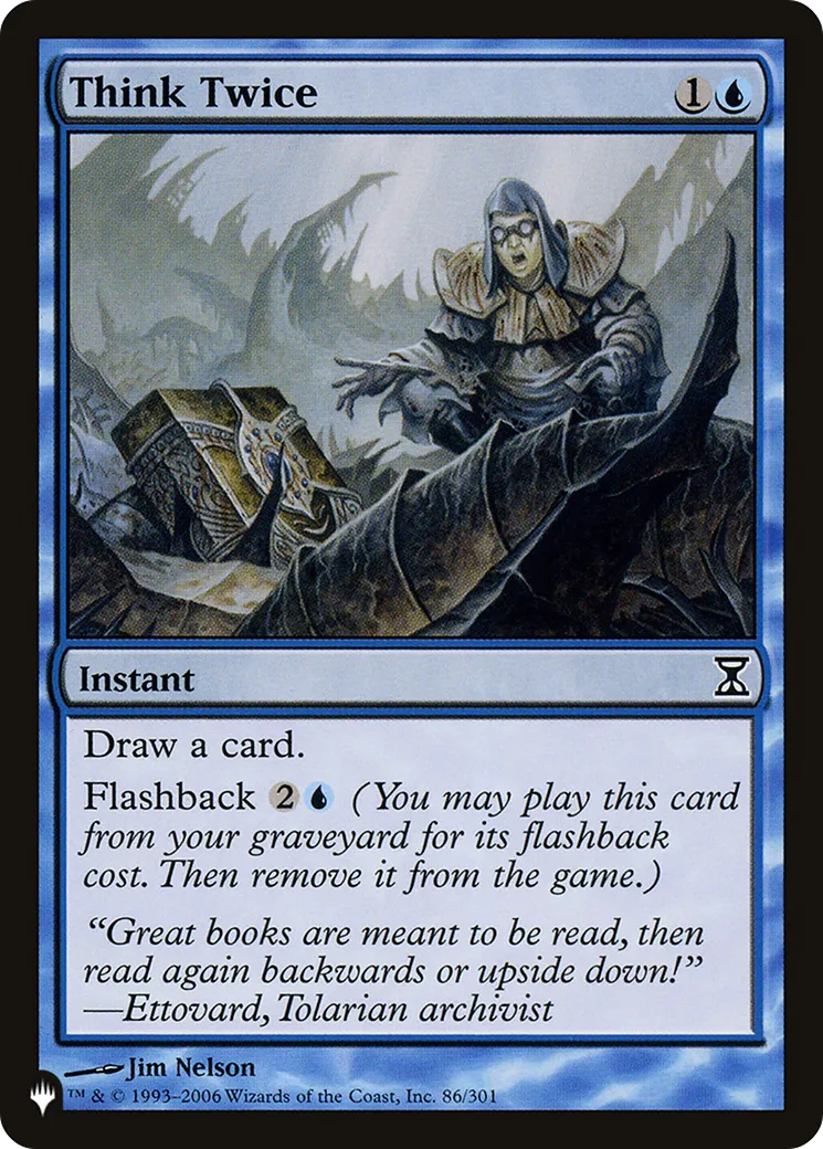 Réfléchir à deux fois — The List — Magic: The Gathering
