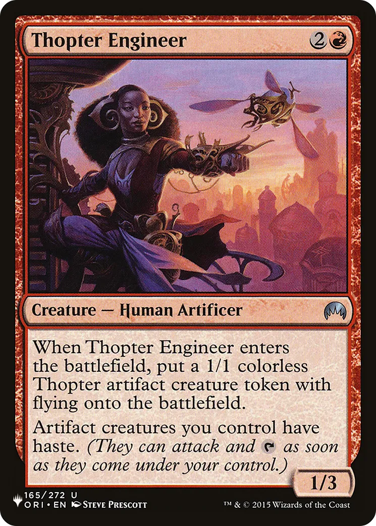 Ingénieur en mécanoptère — The List — Magic: The Gathering