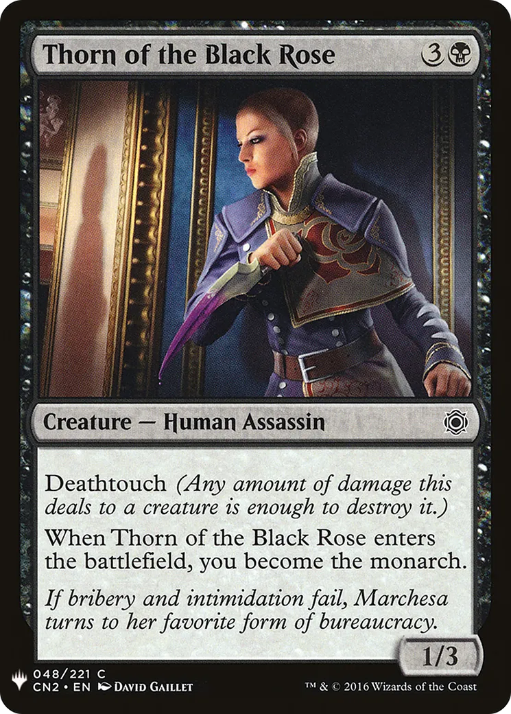 Thorn of the Black Rose — The List — Magic: The Gathering