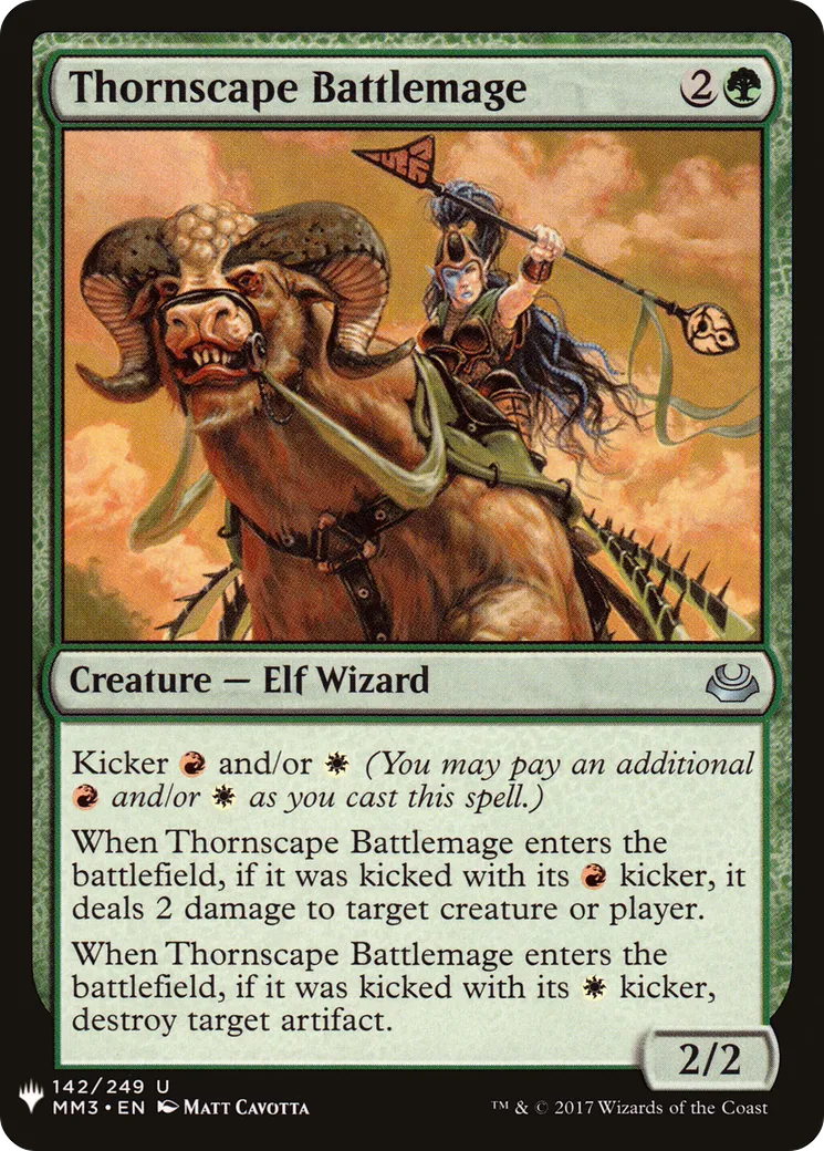Mage de bataille spinosophe — The List — Magic: The Gathering