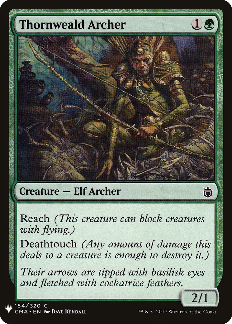 Archer de Sylvépine — The List — Magic: The Gathering