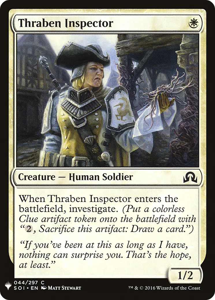 Thraben Inspector — The List — Magic: The Gathering
