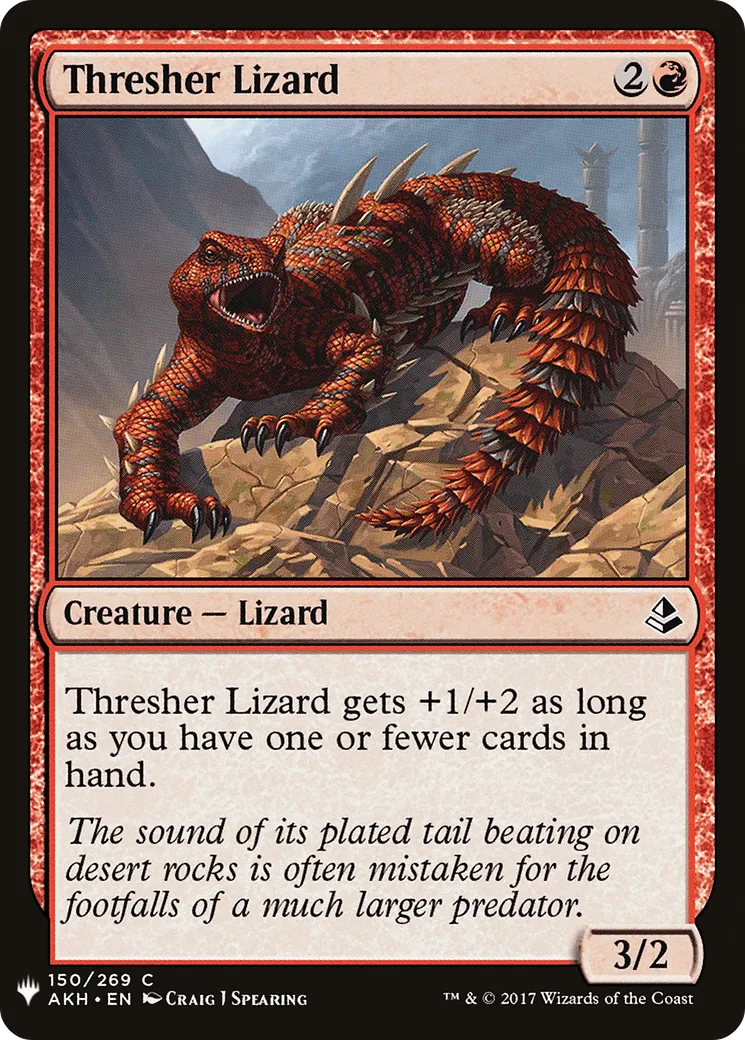 Lézard batteur — The List — Magic: The Gathering