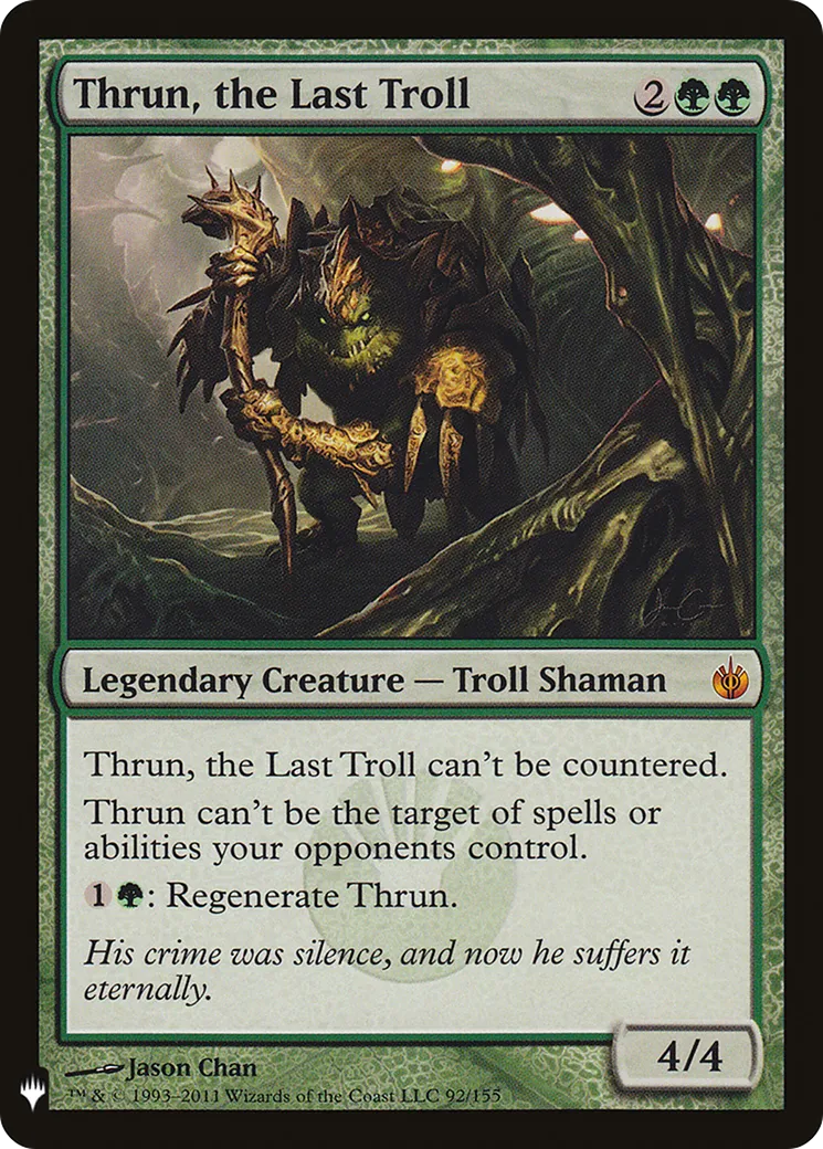 Thrun, the Last Troll — The List — Magic: The Gathering