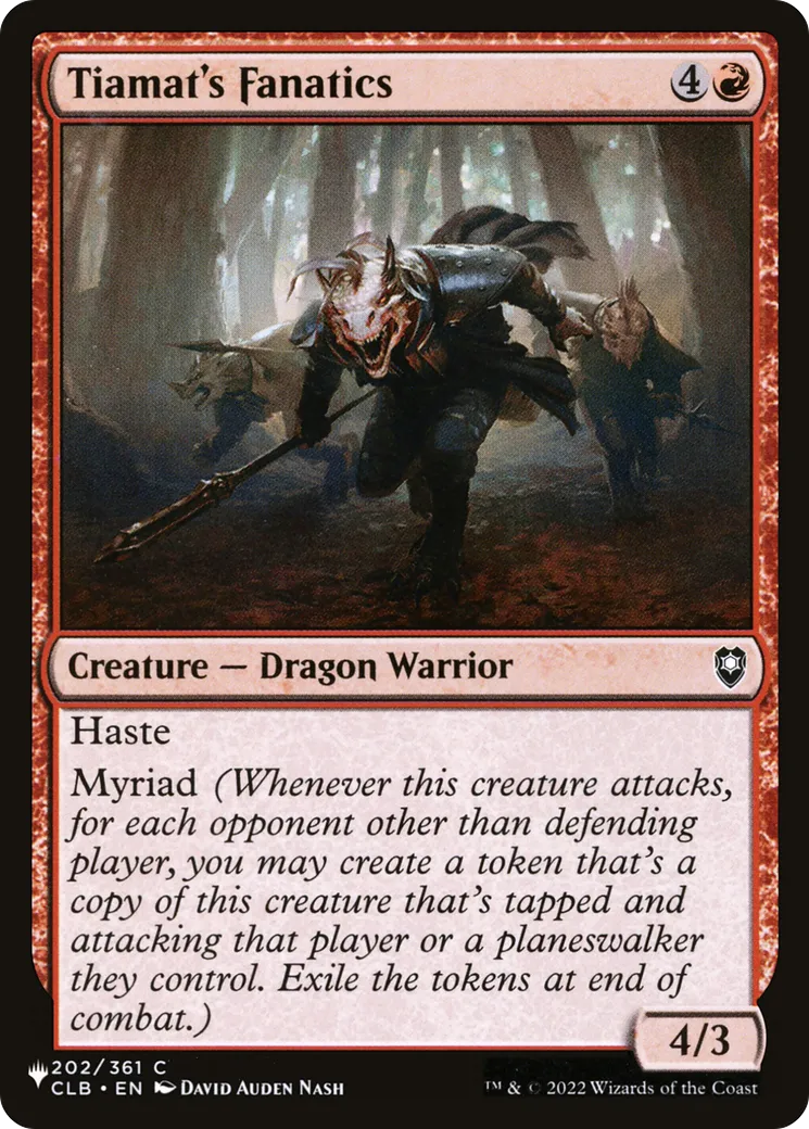 Tiamat's Fanatics — The List — Magic: The Gathering