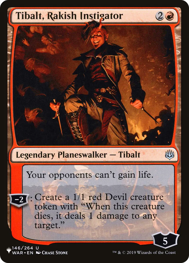Tibalt, instigateur élancé — The List — Magic: The Gathering