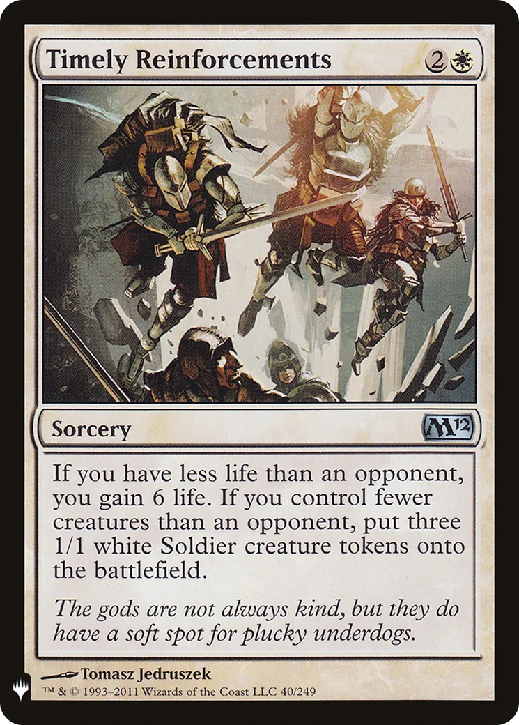 Renforts qui tombent à pic — The List — Magic: The Gathering