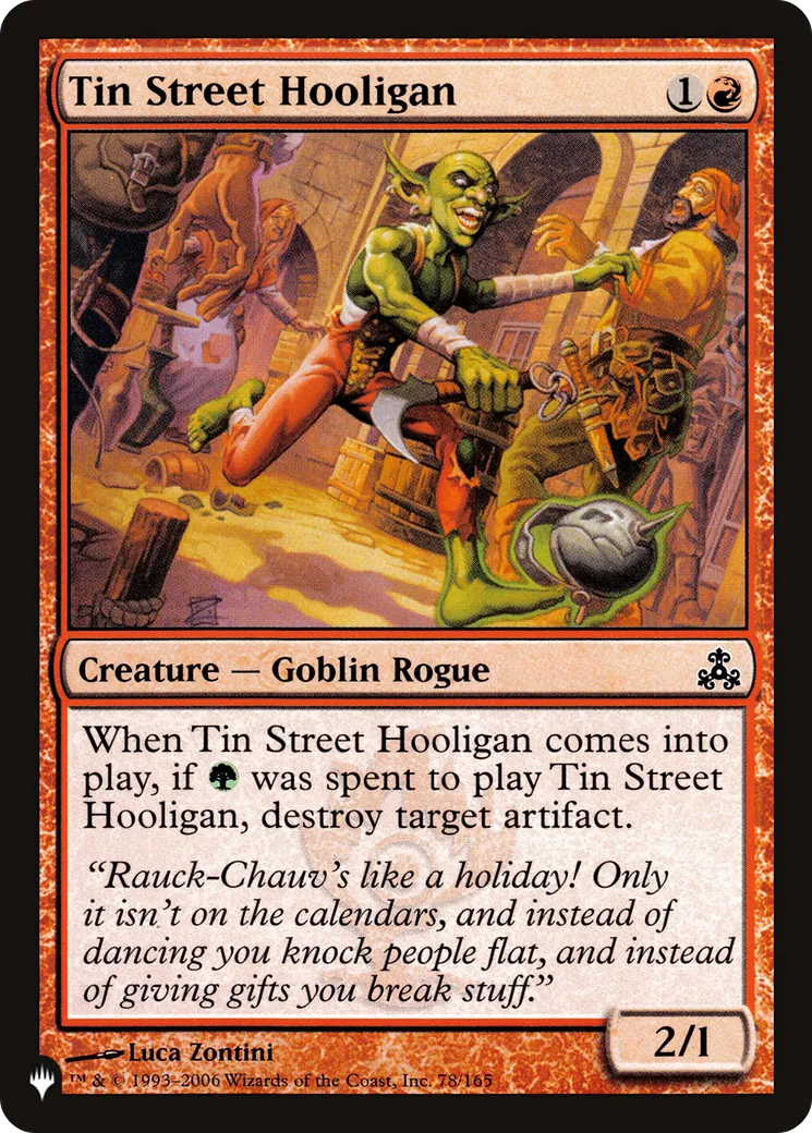 Aigrefin de la rue d'étain — The List — Magic: The Gathering