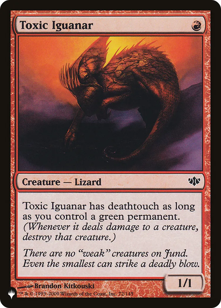 Iguanar toxique — The List — Magic: The Gathering