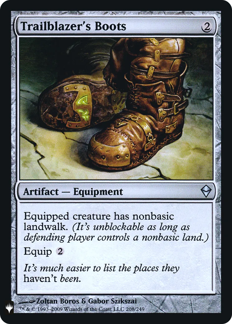 Trailblazer's Boots — The List — Magic: The Gathering