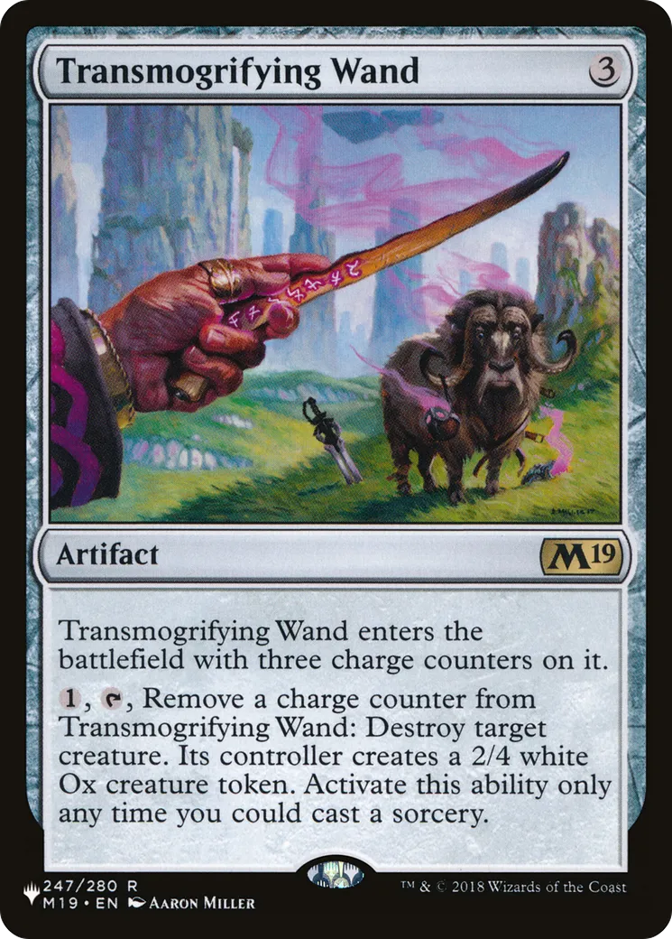 Baguette transfiguratrice — The List — Magic: The Gathering