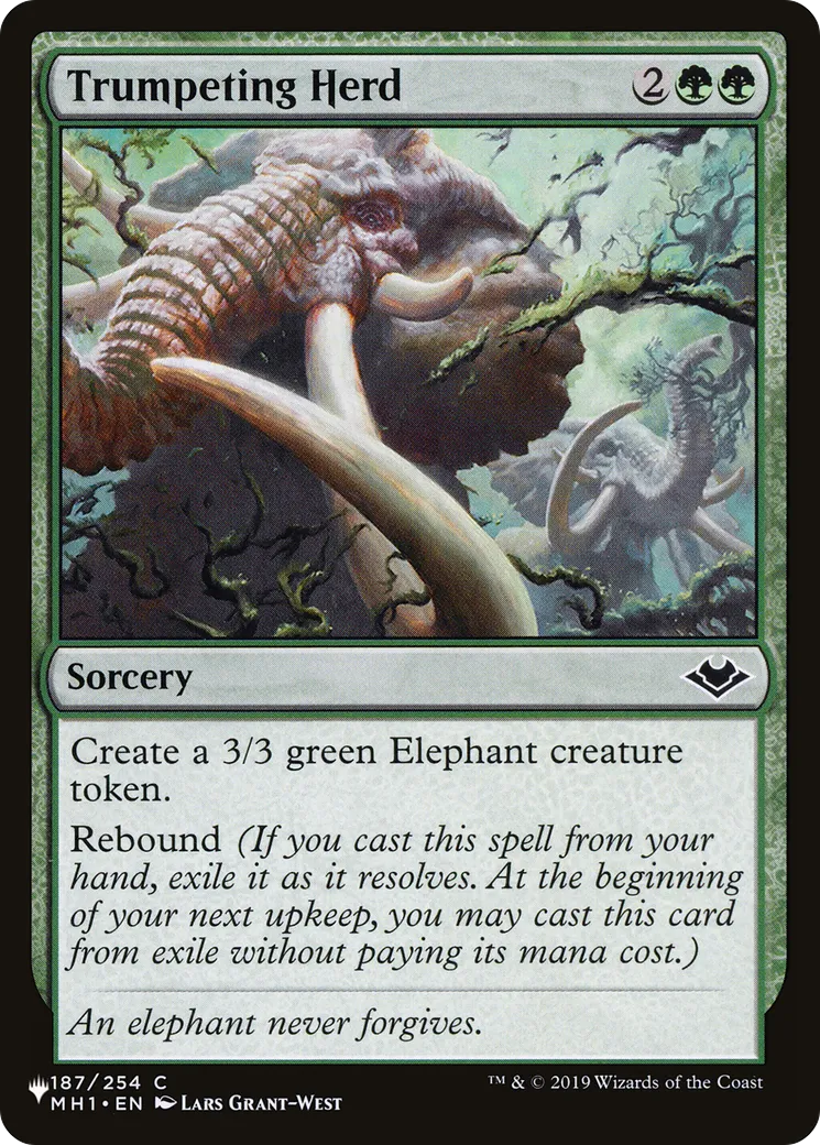 Troupeau barrissant — The List — Magic: The Gathering