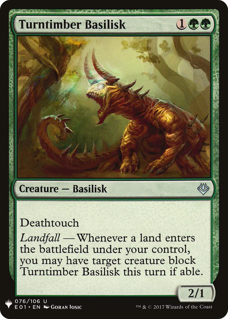 Basilic de Tournebois — The List — Magic: The Gathering