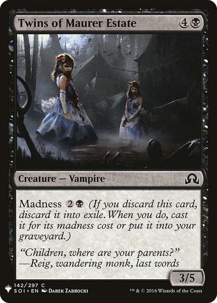 Twins of Maurer Estate — The List — Magic: The Gathering
