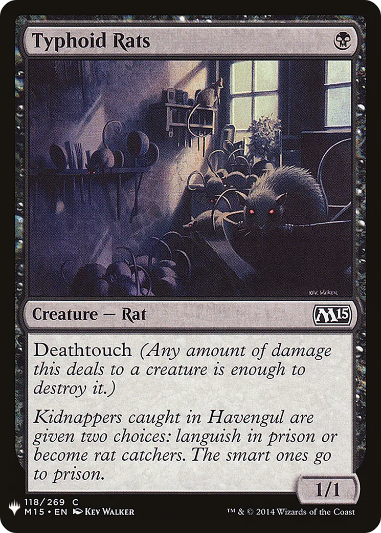 Typhoid Rats — The List — Magic: The Gathering