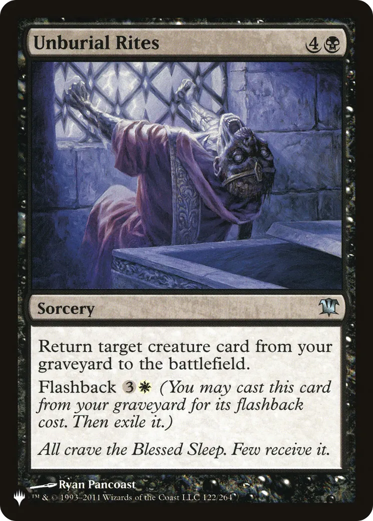Sacres de déterrement — The List — Magic: The Gathering