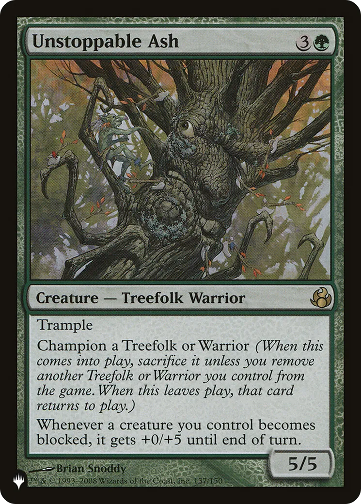 Unstoppable Ash — The List — Magic: The Gathering