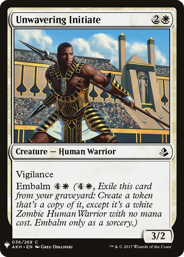 Unwavering Initiate — The List — Magic: The Gathering
