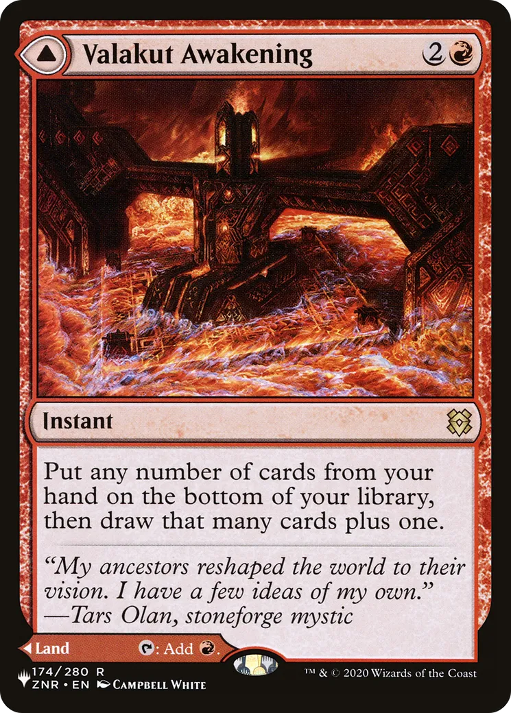 Éveil de Valakut // Forgepierre de Valakut — The List — Magic: The Gathering