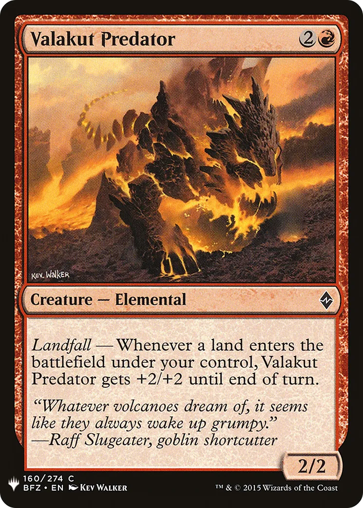 Valakut Predator — The List — Magic: The Gathering