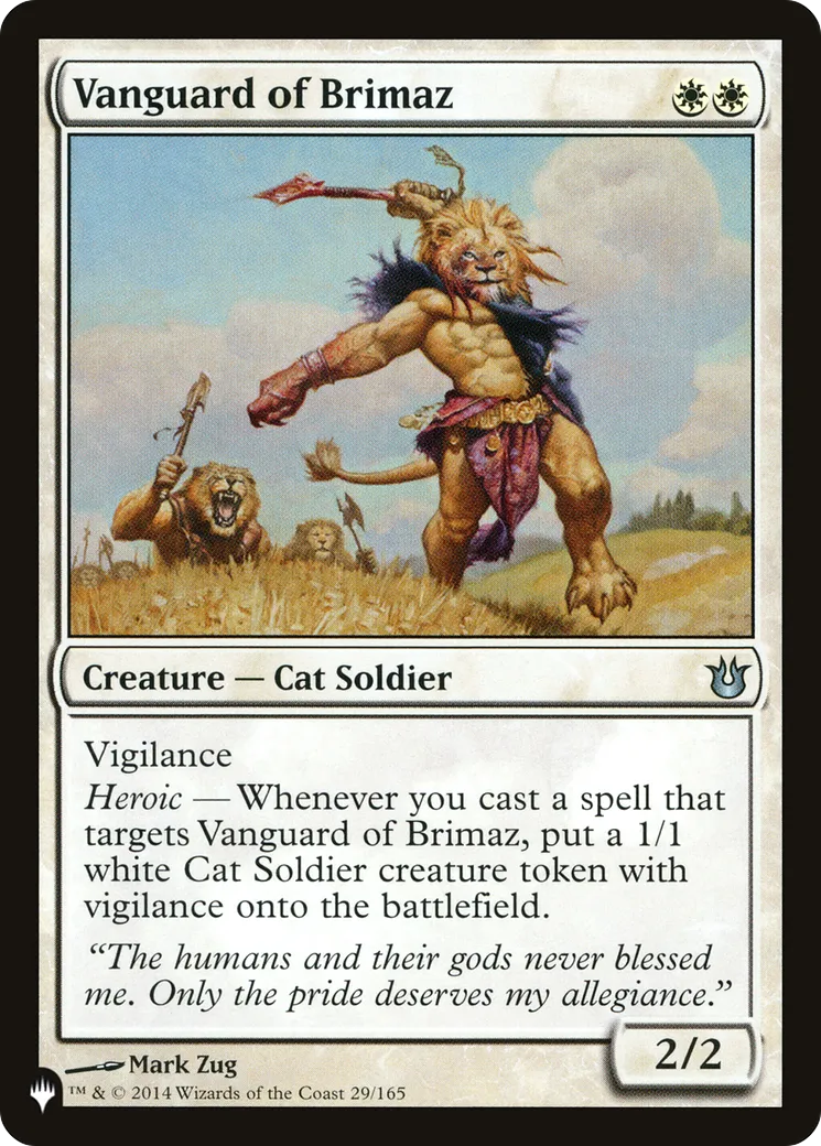 Avant-garde de Brimaz — The List — Magic: The Gathering