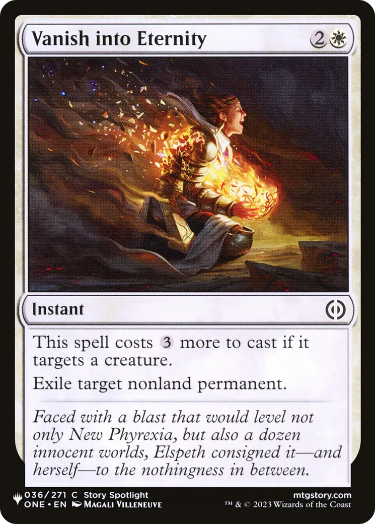 Vanish into Eternity — The List — Magic: The Gathering