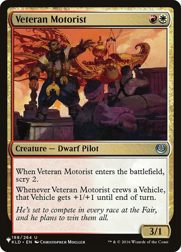 Veteran Motorist — The List — Magic: The Gathering