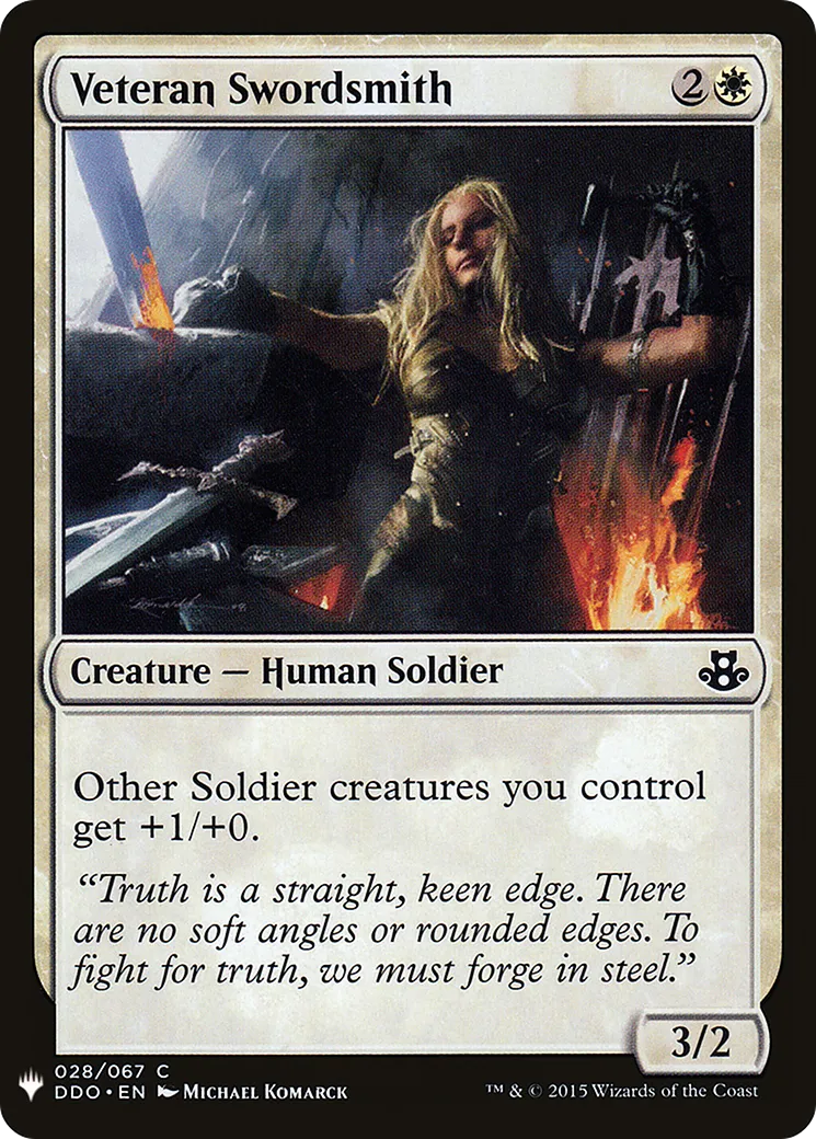 Veteran Swordsmith — The List — Magic: The Gathering