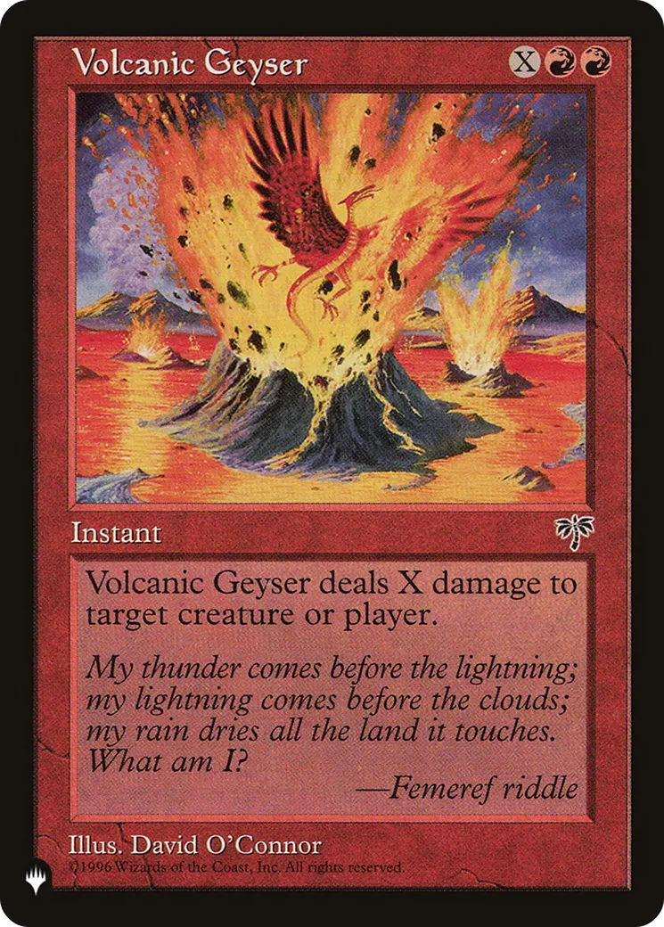 Geyser volcanique — The List — Magic: The Gathering