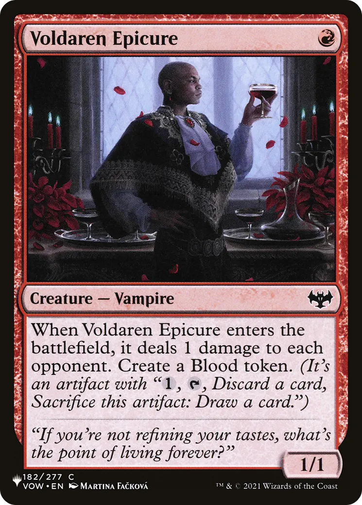 Épicurien Voldaren — The List — Magic: The Gathering